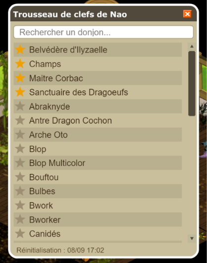 Le trousseau de clefs.